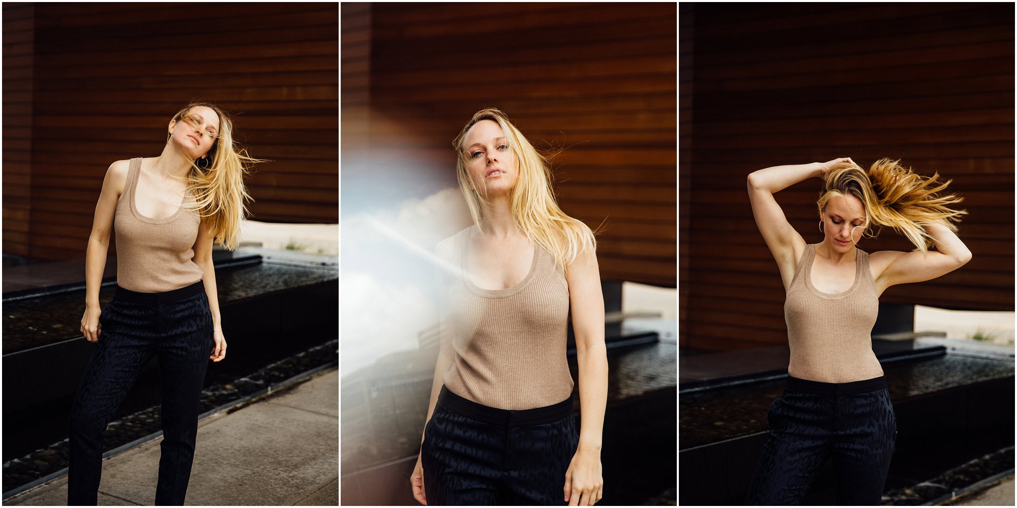 Candid portrait photography of fashion influencer in Nashville, TN